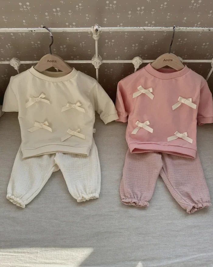 Bio-Baumwoll-Musselin-Hosen für Babys, süße Capri-Hosen mit Muster, weiche, leichte Hosen für Neugeborene und Kleinkinder, für alle Jahreszeiten. – Detail 20
