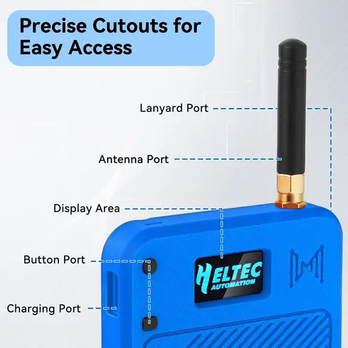 Imagen 2 del producto Meshtastic Heltec V3 ESP32 LoRa 32 Dev-Board Kit Estuche Rojo Azul Verde (solo estuche: otros artículos no incluidos)