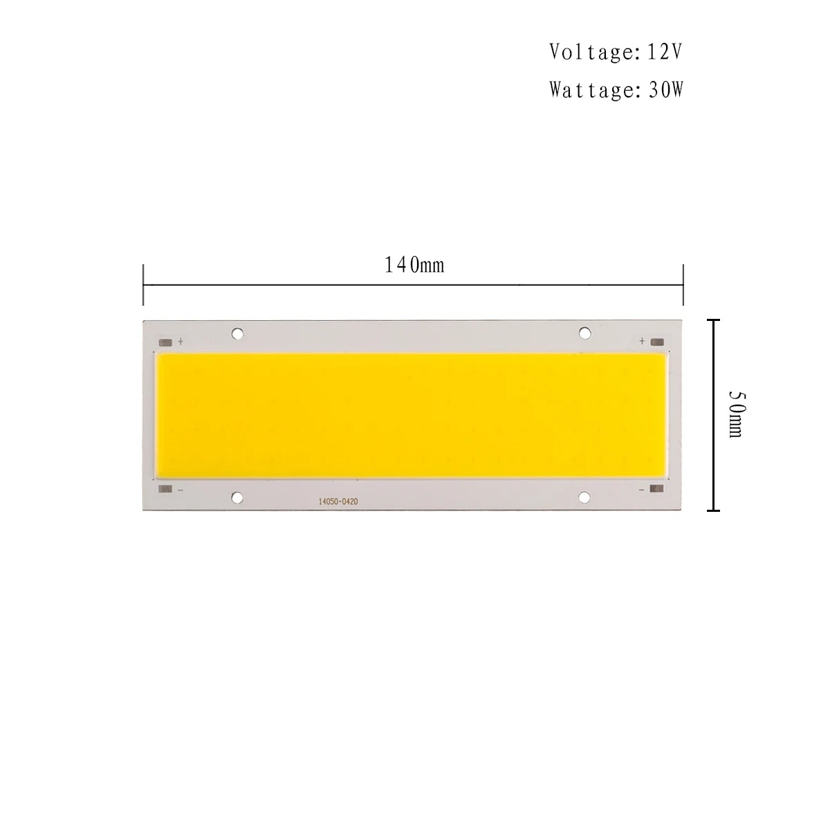 140*50MM-0420 30W DC12-14V COB Chip For LED Flood Light Cold White Warm Blue Red Green DIY LED Spotlight Lamp Home Lighting