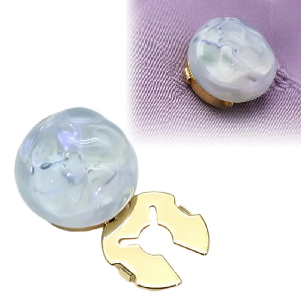 Clothing Embellishments for Diy Button Covers for Shirts Dresses Decorative Clip-on Button Accessories Detachable Cuff for Men