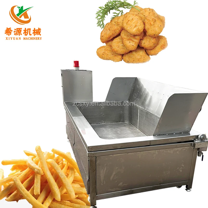 CE Industrial Electric High Productivity Automatic Potato Crispy Chips French Fries Deep Fryer for Restaurant Use New