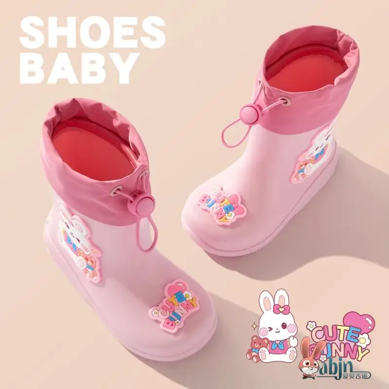 

Детские резиновые сапоги 2024 года: нескользящие, для мальчиков и девочек, для детского сада, удобные, средней высоты, утолщенные, из резины, для детей