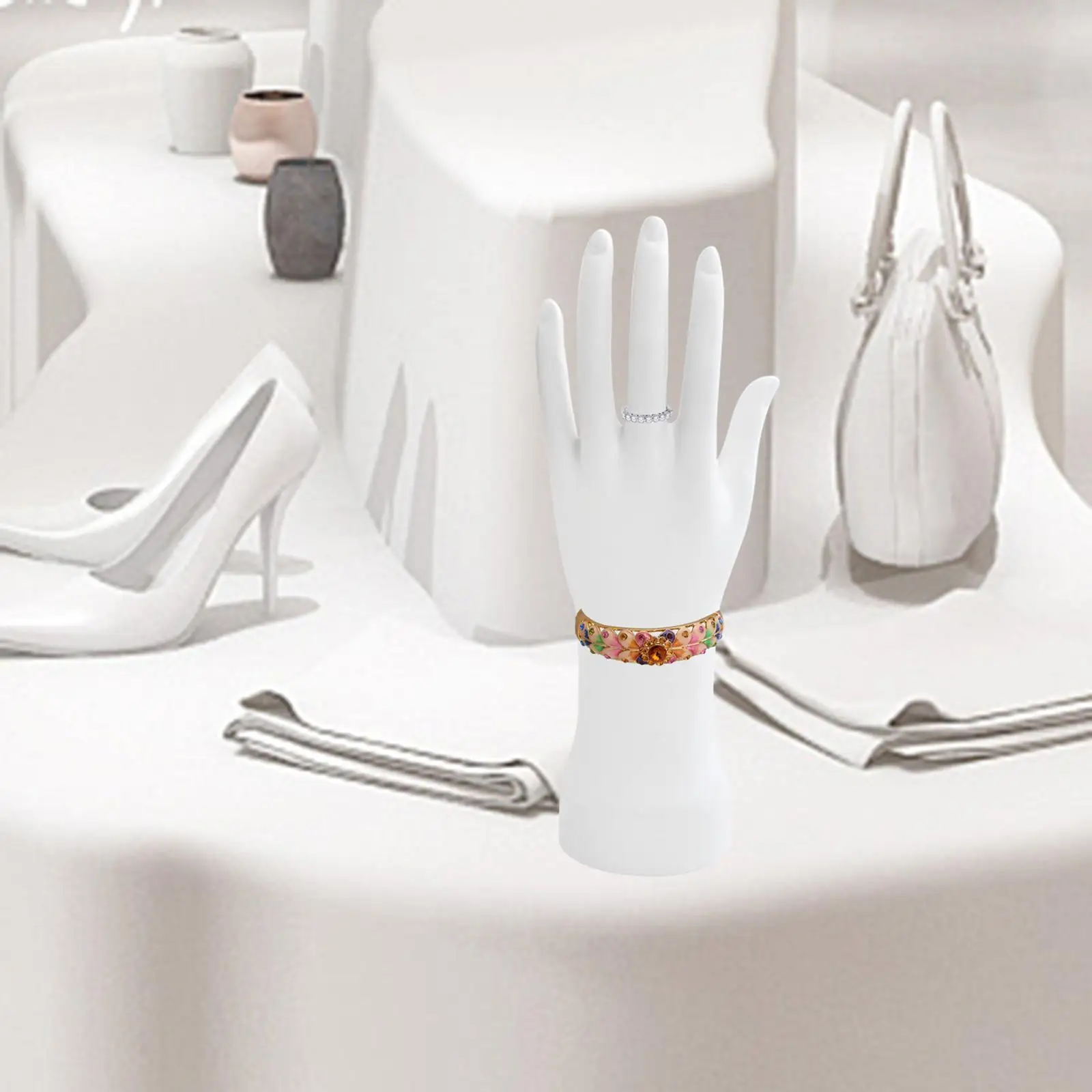 Mannequin Hand Practice Hand Nail Art Training Hand for Acrylic Nails Bracelet
