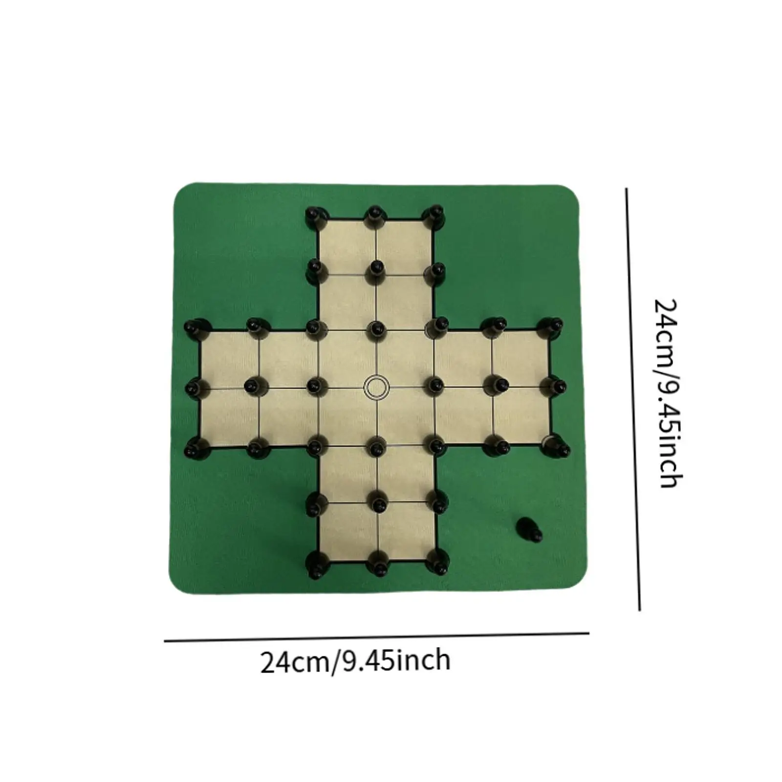 

Portable Solitaire Board Game Rubber Base Classic Puzzle Board Game for Kids and Adult Family Play