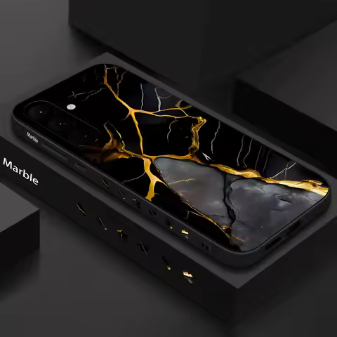 Marble Case For Samsung Galaxy S24 S23 S22 Ultra S21 S20 FE A15 A25 A55 A52 A53 A54 5G A16 A36 A56 S25 Watercolor Silicone Cover
