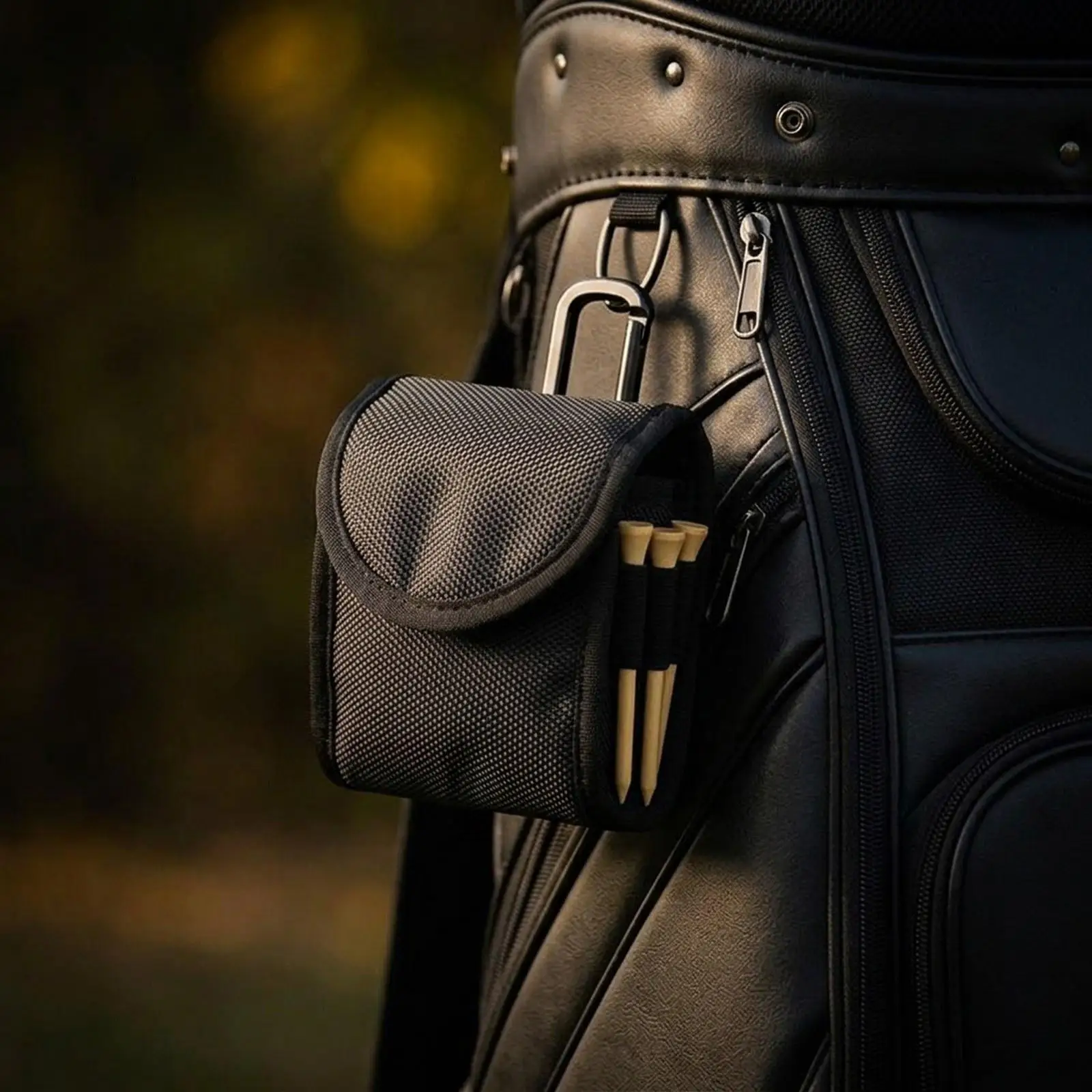 Golf Ball Pouch Organizer Small Oxford Cloth Holder Lightweight Storage Bag for Golfer Sport Golf Accessory Practice Kit