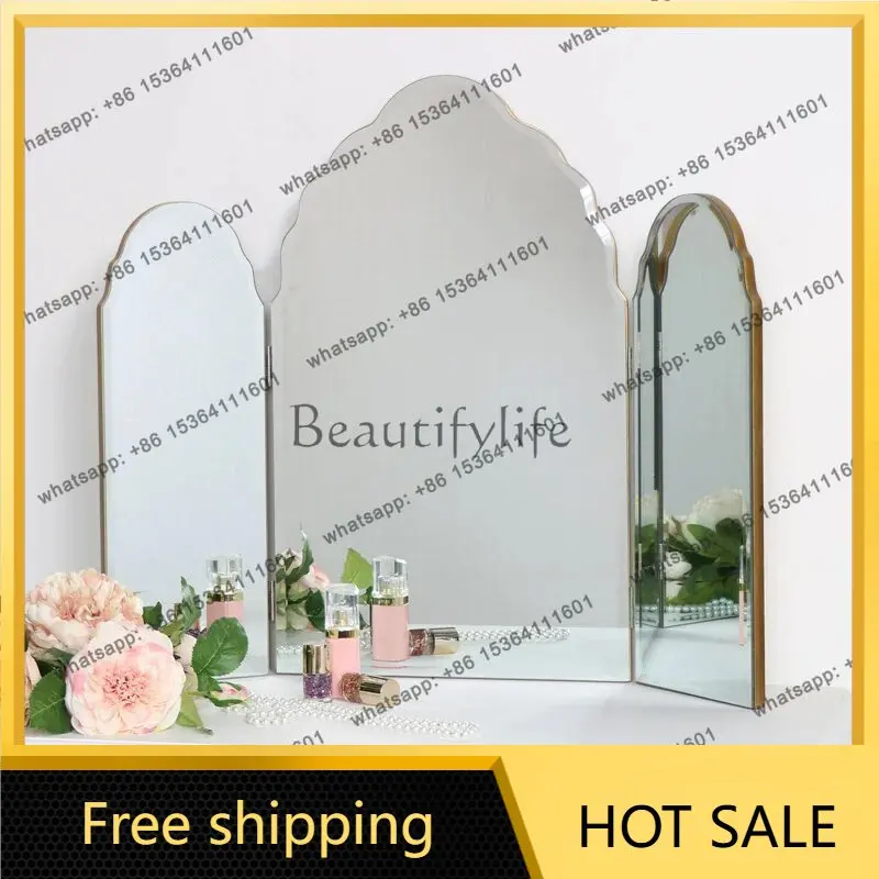 XX. American wall-mounted toilet bathroom mirror French porch fireplace decorative mirror
