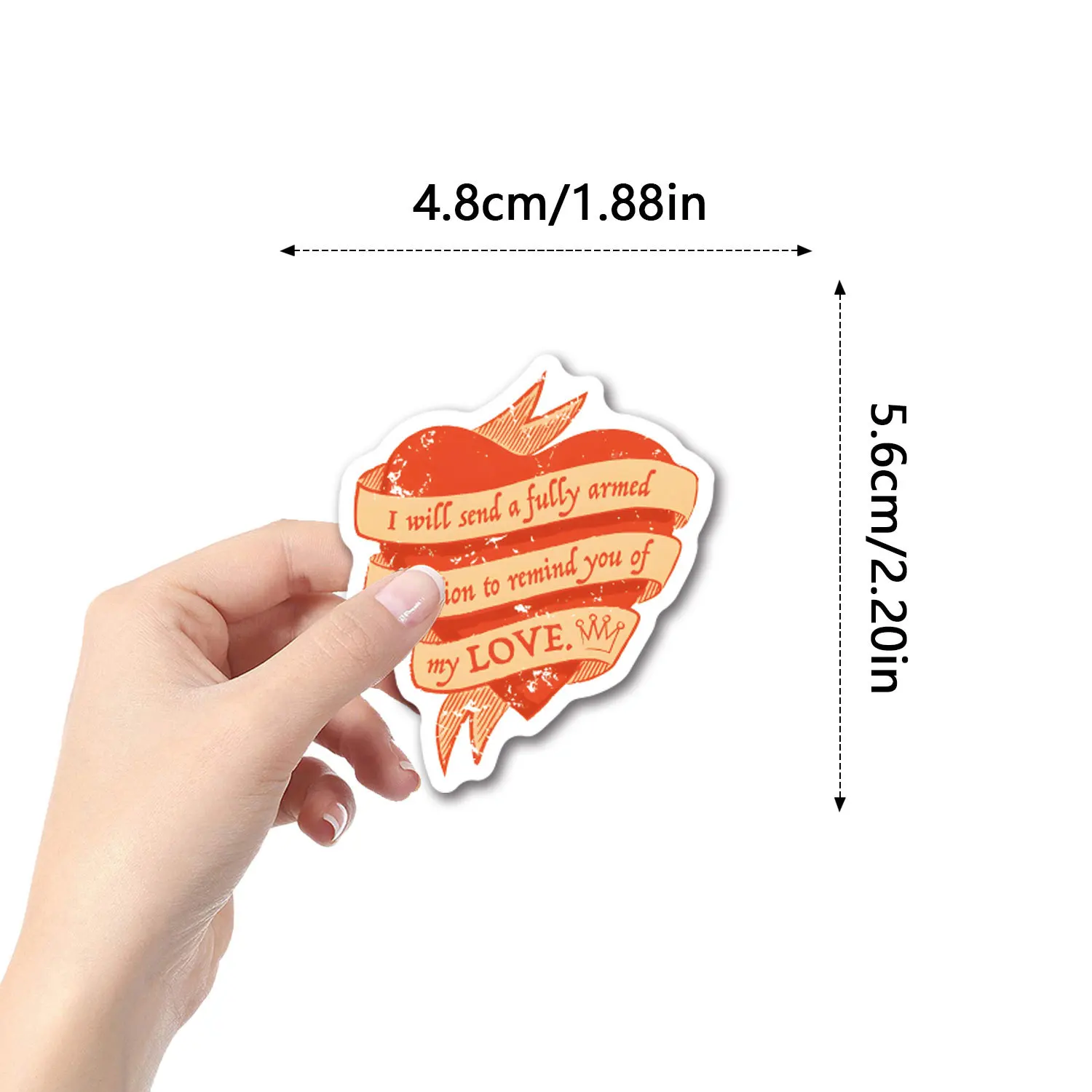 

10/55PCS Musical Hamilton Sticker Cartoon Personalized Creative Decorative Glasses Box Wardrobe Bookshelf Waterproof Decal Toy