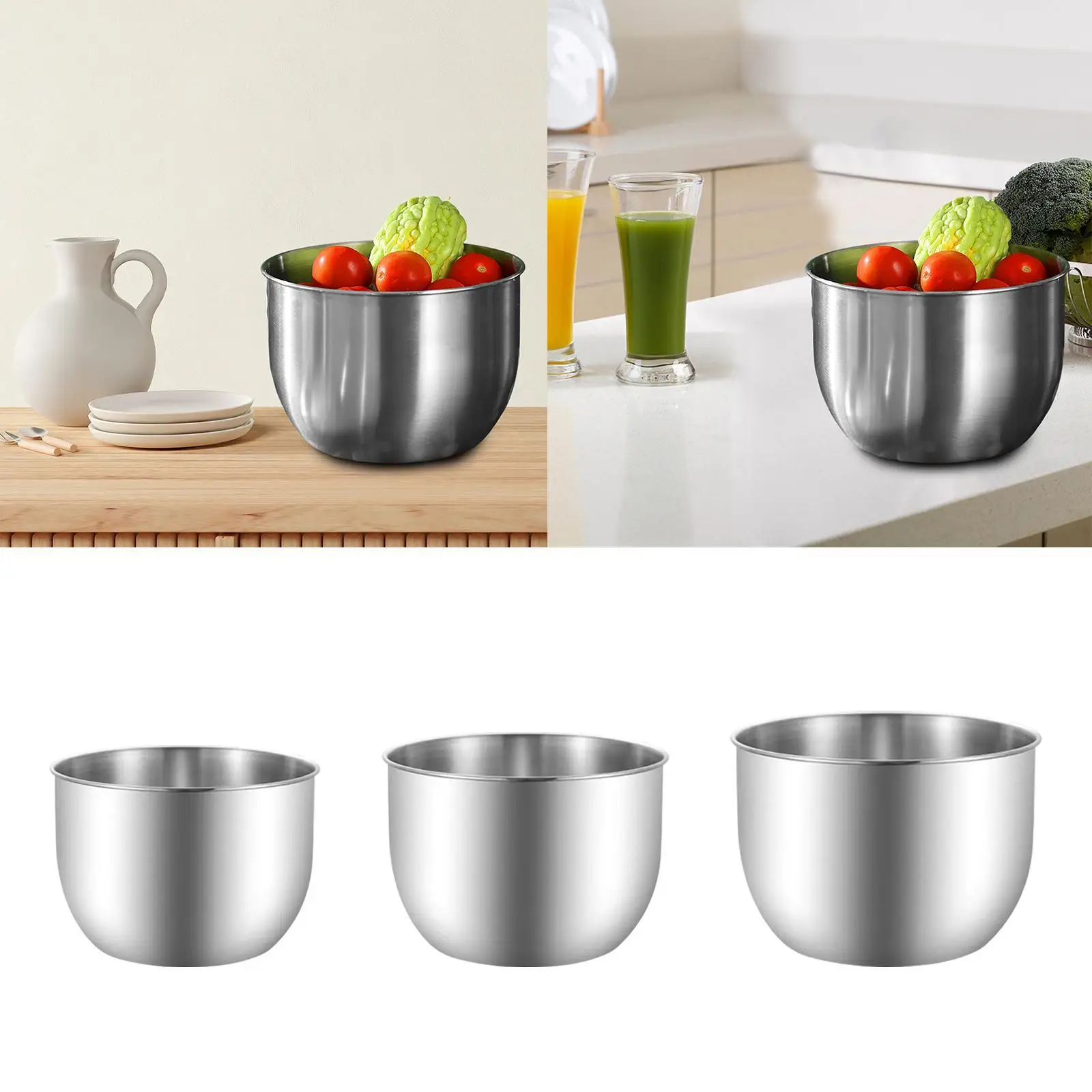 

Глубокая миска из нержавеющей стали, сервировочная миска для маринодов, маффинов для хранения еды