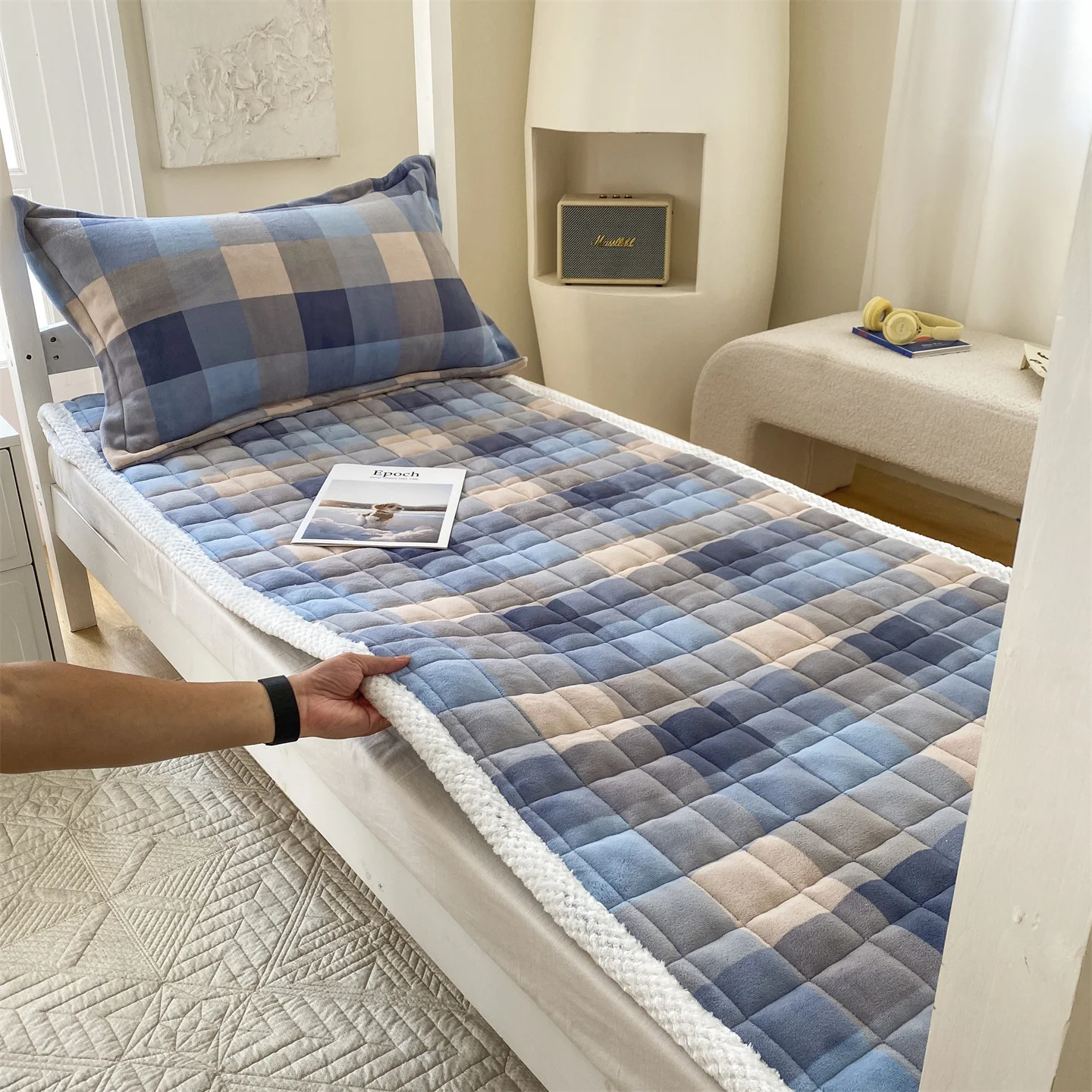 

Утолщенное плюшевое одеяло 90x90 см для студенческих общежитий, теплое, из молочного бархата, мягкое, для зимнего сезона, высокая теплопроводность