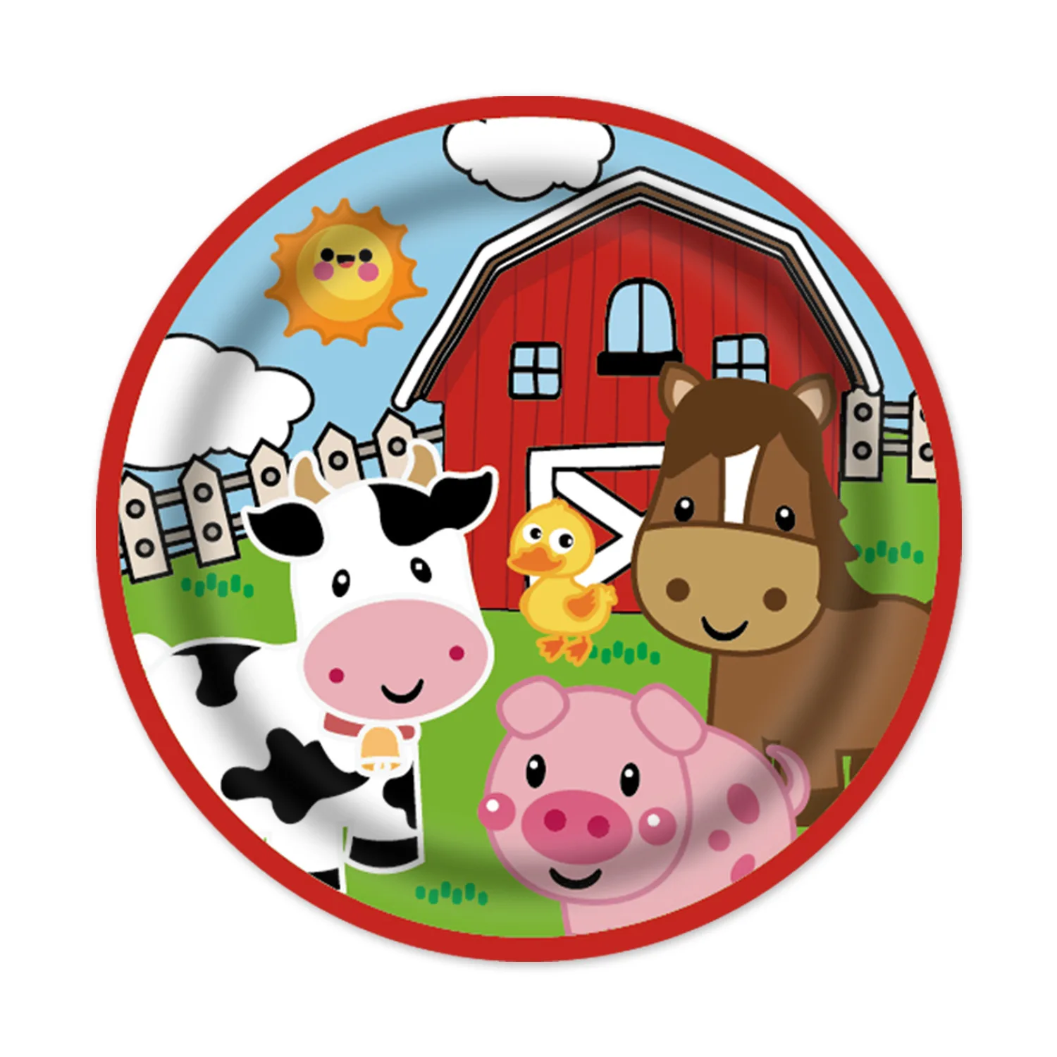 Farm Animals Theme Kild Birthday Party Decorations Paper Plate Cup Napkin Background Balloon For Kids Baby Shower Decor Supplie