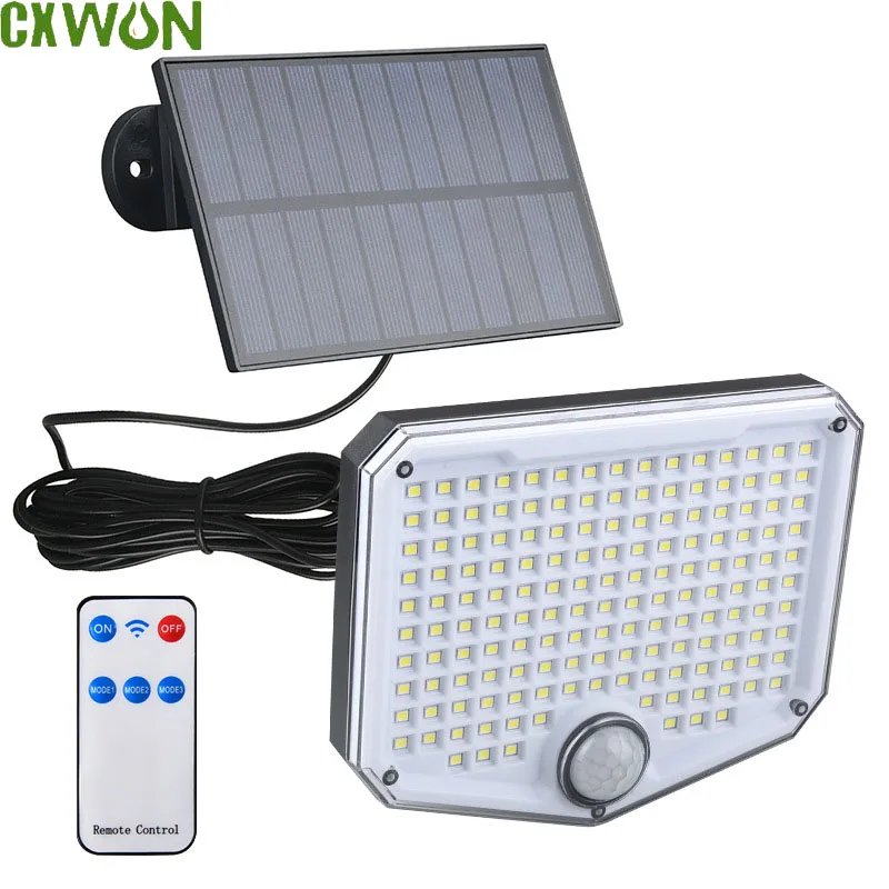 Solar Outdoor Lights with Motion Sensor Garland Lighting Split Led Wall Lamp 3 Modes Waterproof for Courtyard Light