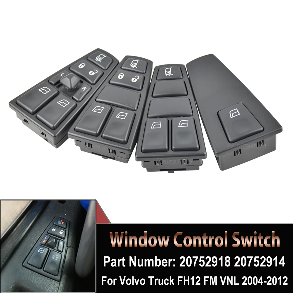 Electric Window Switch For VOLVO FH12 FM12 FM9 FH FM VNL 20752918 20752919 20455317 20452017 21354601 21277587 20752914 20752915