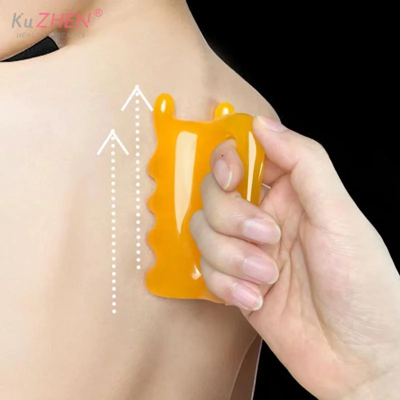 1PCS Resin Massage Tool With Anti-Slip Handle Ergonomic Design Massage Nodules For Facial Skincare Muscle Relaxation Home Use