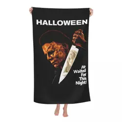 Michael Myers Knives Beach Bath Towel Microfiber Halloween Spooky Movie Pool Towels