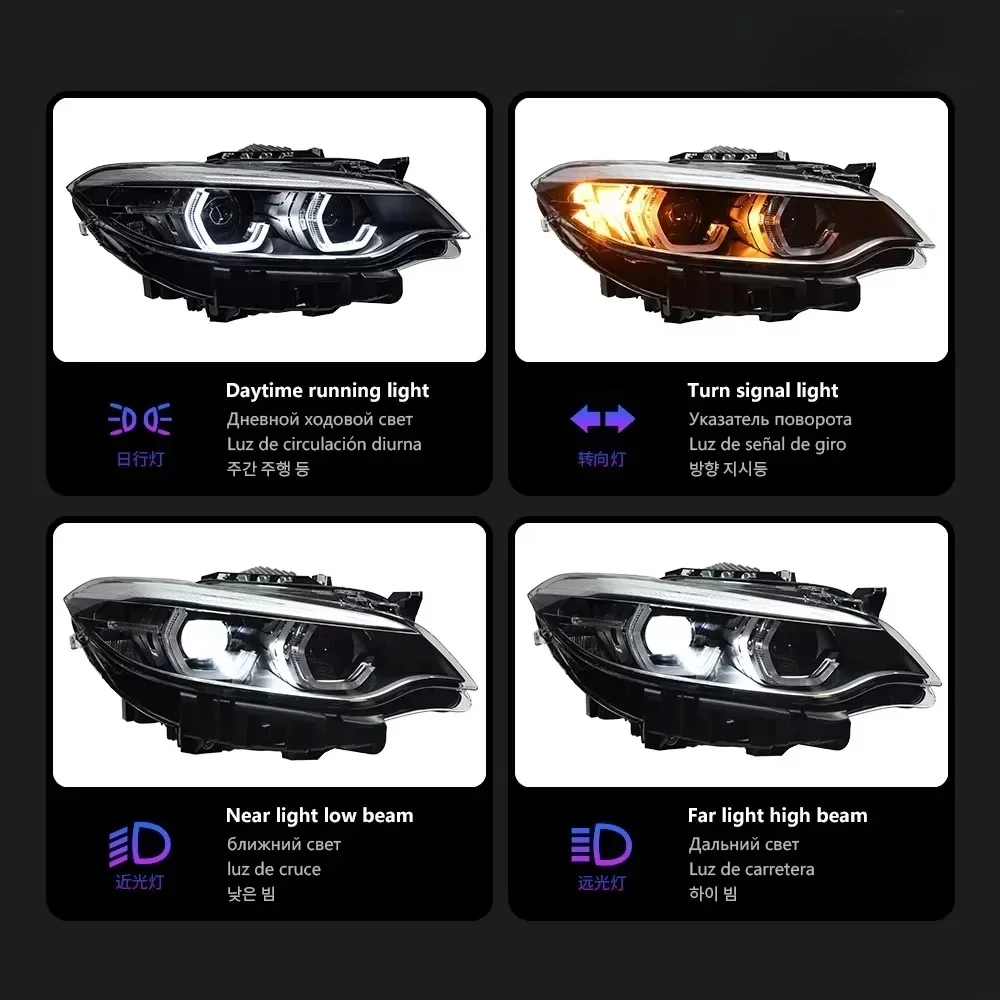 Hohe Qualität für BMW 2er M2 F22 F23 F44 F46 LED Autoscheinwerfer Xenon weißes Licht 2014–2018 Modell