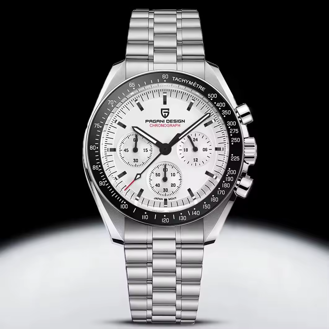 Relógio Masculino PAGANI DESIGN 2026 Novo V5 PD1701, Relógio de Luxo Quartz, Cronógrafo Esportivo com Vidro de Safira AR, 100M à Prova d'Água