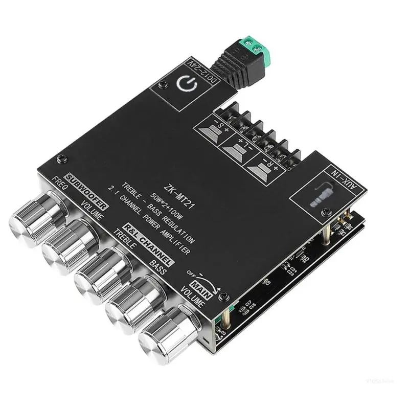 

1 Piece Channel Bluetooth-compatible Digital Power Amplifier Module ZK MT21 5.0 Power Home Theater Stereo Dropship