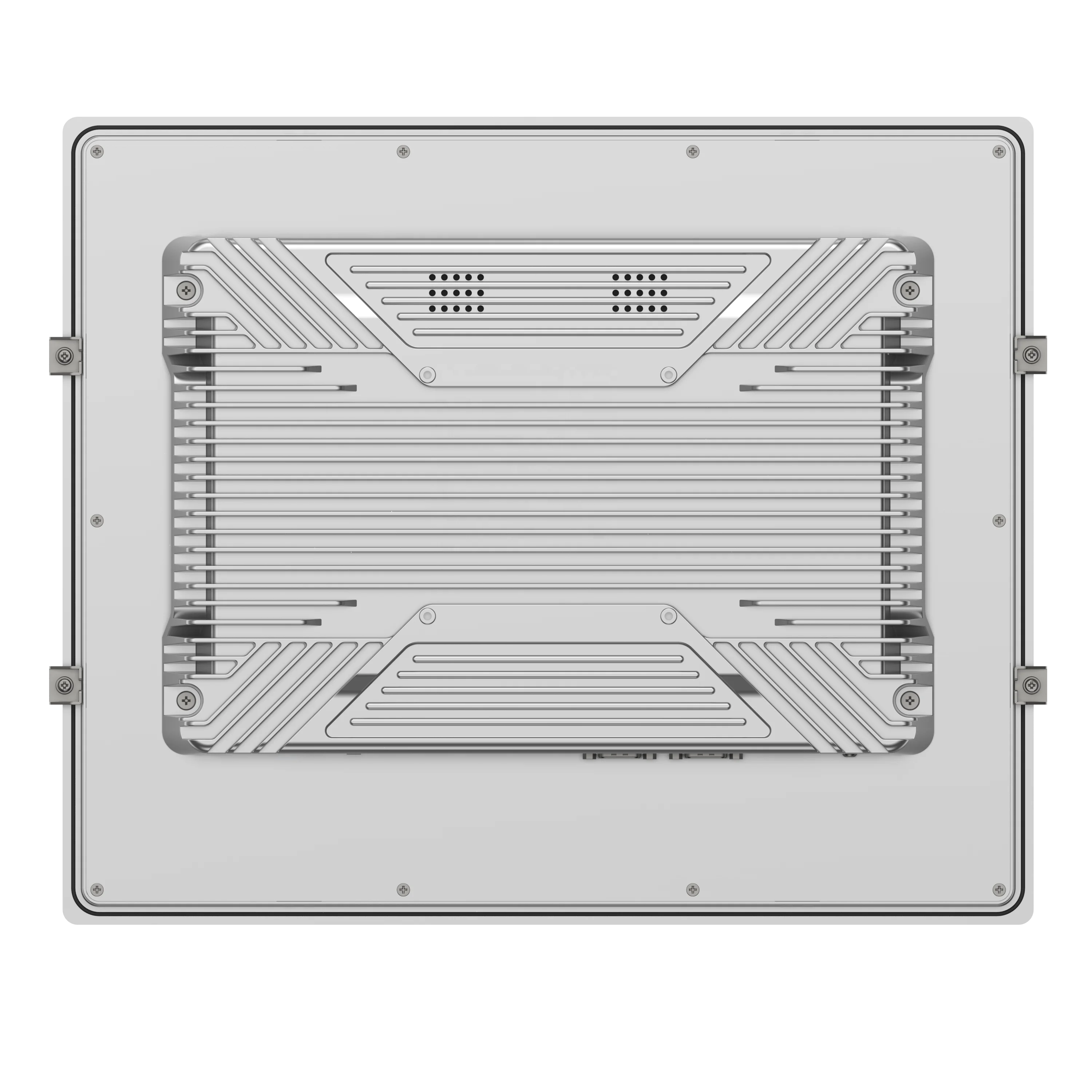 Aluminium case 17 Inch Medical Touch Panel PC Industrial Computer All-In-One Fanless Alder Lake/Raptor Lake CPU with 2RS485 6USB