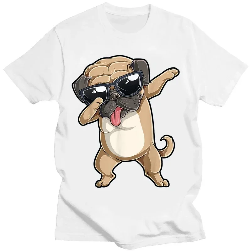 Cool Dog Posing T Shirt Animal Dog Fun Art T-shirt  Camisas De Hombre Hip Hop Clothing Tees Tops  T Shirts for Men Women