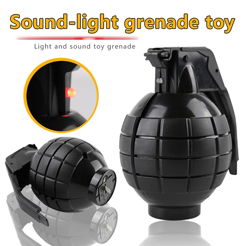 

Child Toy Army Bomb Acousto Optic Fun Toys Industries Bomb April Fool's Day Unisex Plastic Electronic Sounding Model Movie