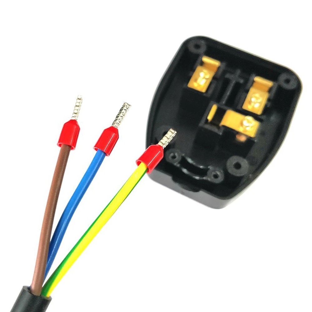 T36C UK 3 Prong Extension Power Cord,IEC UK Male Plug To Female Outlet Socket Hongkong Power Cable Extented(UK Plug)