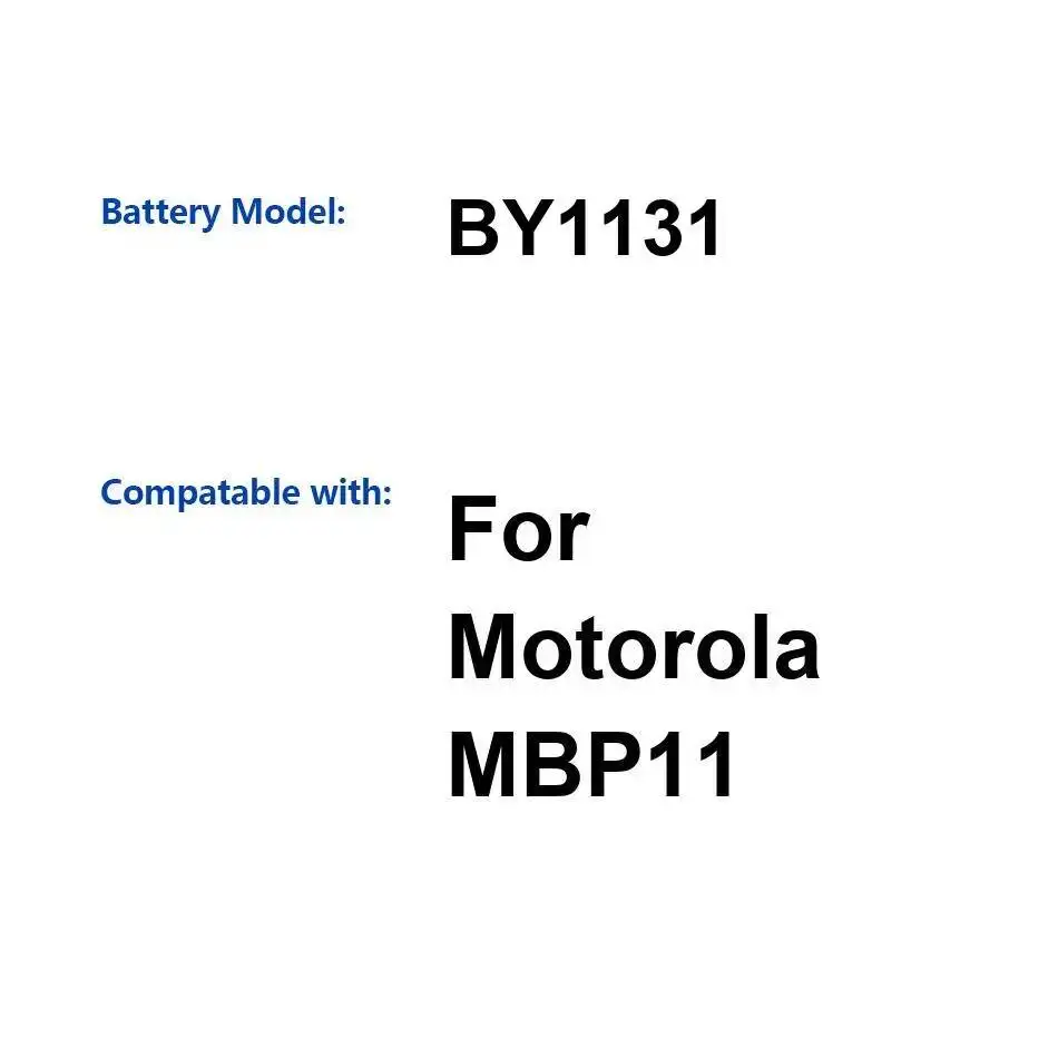 

Надежная сменная батарея BY1131 300 мАч для детского монитора Motorola Moto MBP11