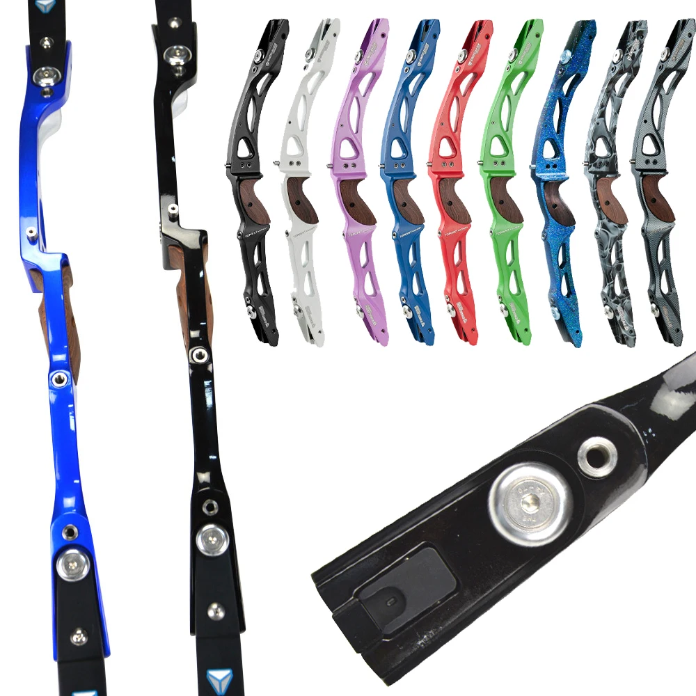 

Archery 25" ILF Recurve Bow Riser Topoint Bow Riser Takedown Grip for Left Right Hand Sports Competition Hunting Shooting