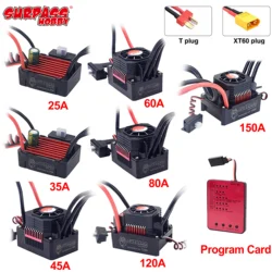 Surpass Hobby KK 150A 120A 80A 60A 45A 35A 25A Spina ESC T XT60 impermeabile per motore brushless per auto RC 1/8 1/10 1/12 1/14 1/16