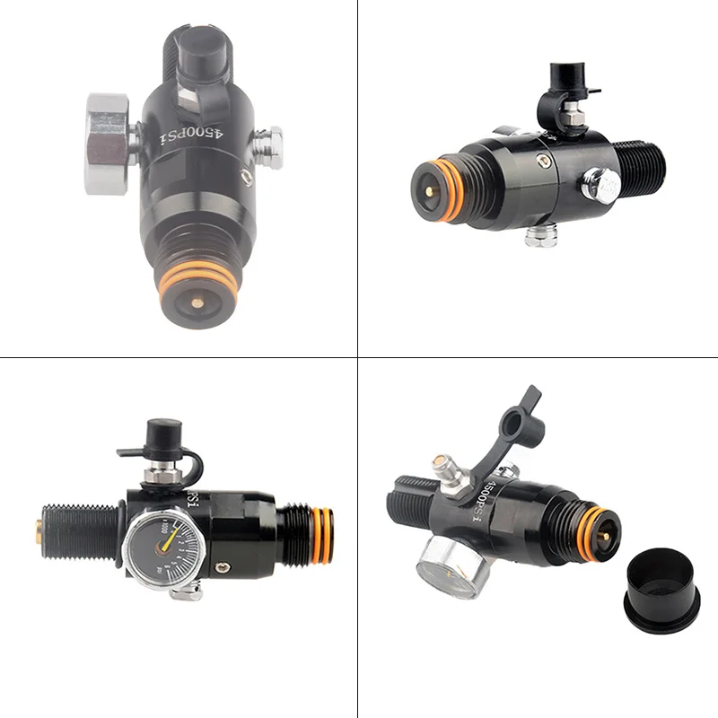 HPA 300BAR/4500PSI Air Tank Pressure Regulator Output 160 To 3000Psi Gas Cylinder Refill Filling Adapter Valve For Station Scuba