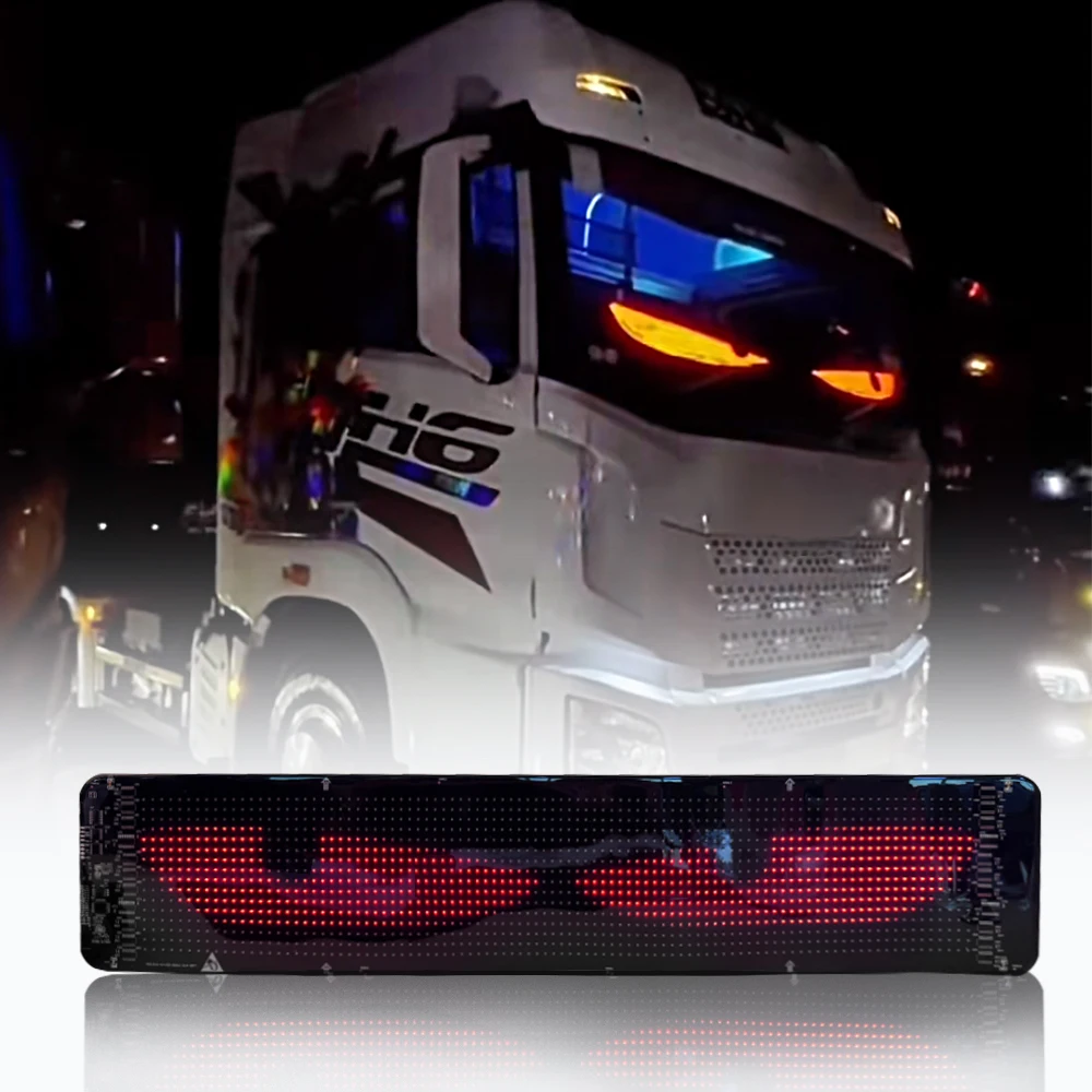 

Car/Truck LED Matrix Pixel Panel Light Bluetooth Smart App Control Scrolling Advertising Car Sign Animation with Custom Function