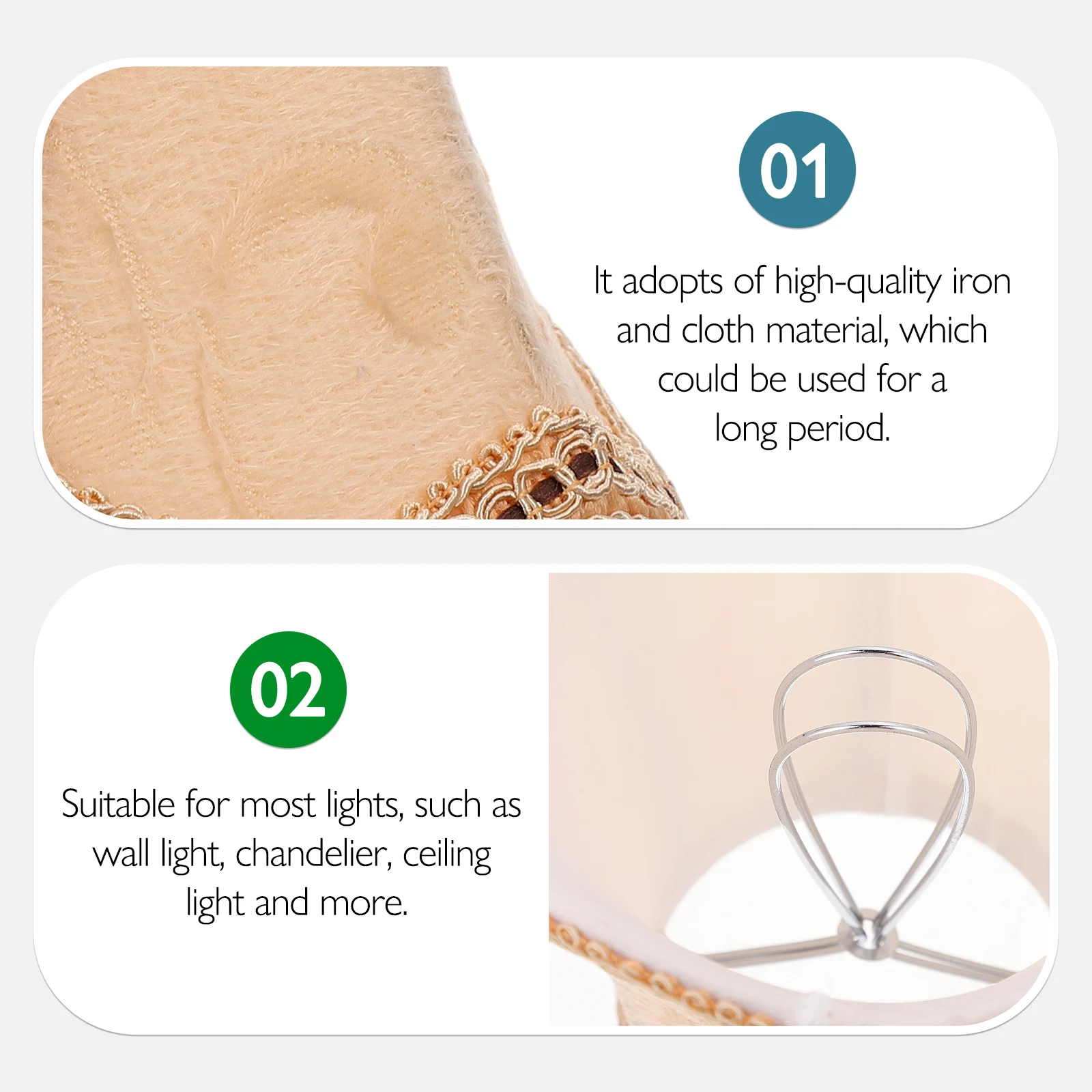 

3 шт., тканевый элегантный светильник для потолочного настенного светильника, аксессуар, декор, пылезащитный Ch, аксессуары для освещения