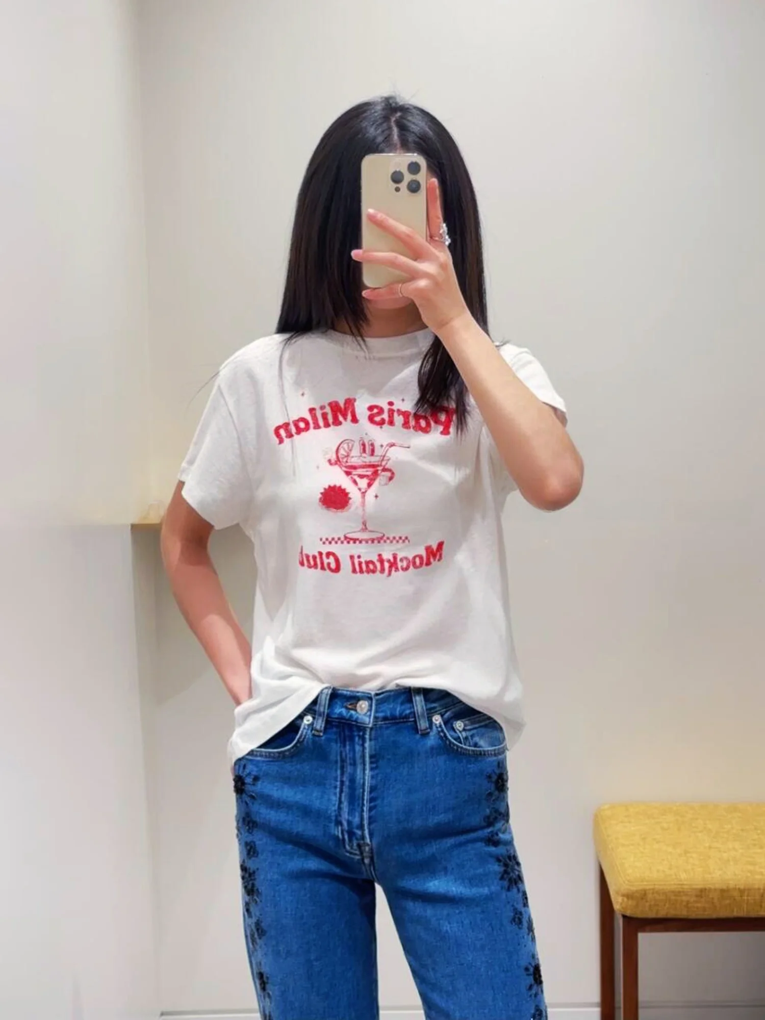 

Faionable Casual Printed T-irt Women's Loose Fit ort Sve round Ne Commute Sle Spring Summer New Arrival