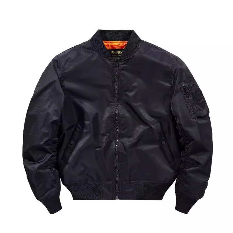 Spring and Autumn New Air Force Pilot Men's Locomotive Solid Color Jacket Military Flight Suit