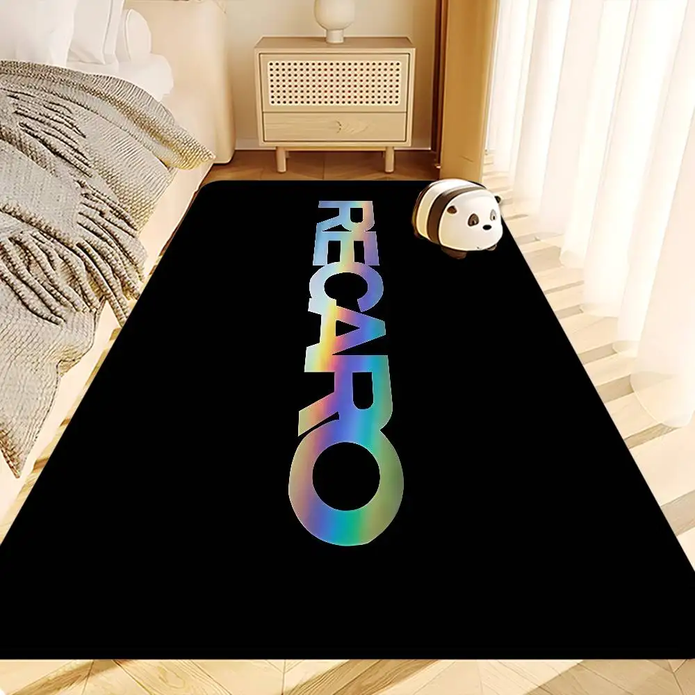 R-Recaros Logo Room Mats Anti-slip Absorb Water Long Strip Cushion Bedroon Mat Household Carpets
