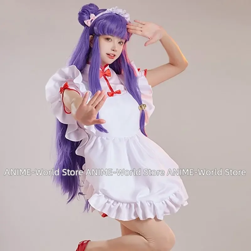 Traje Cheongsam Ranma ½ Ranma Nibun-no-achi Cos Anime Gameboy Role Shampoo Cosplay Maid Dress Sexy Costume Full Set Wig