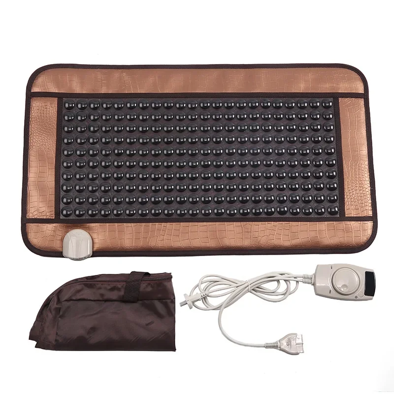 45 x80cm warm germanium stone physiotherapy pad ms tomalin electric heating jade sofa cushion tourmaline body massager