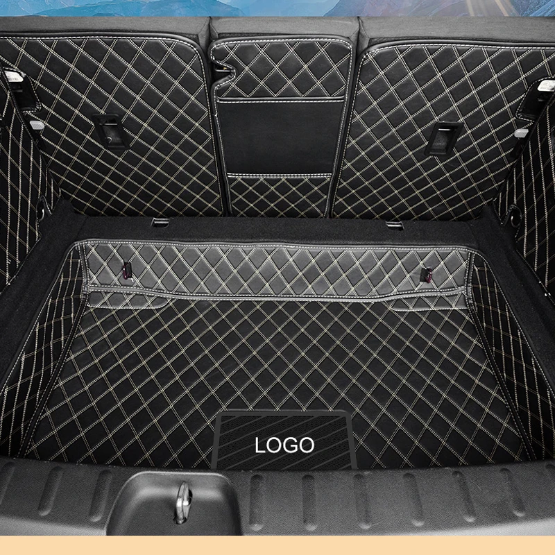 

For Mini Cooper F54 F55 F56 F60 R60 2024 Interior Accessories Protection Cover Car Trunk Mat Bottom Pad Waterproof PU Leather