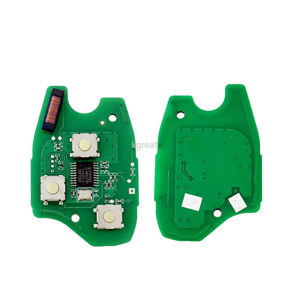 Kgreat Head Key Remote Fob 2/3 Buttons 433MHz PCF7961M 4A Chip For Renault Trafic Vauxhall Vivaro 2014 2015 2016 2017 Uncut VA2
