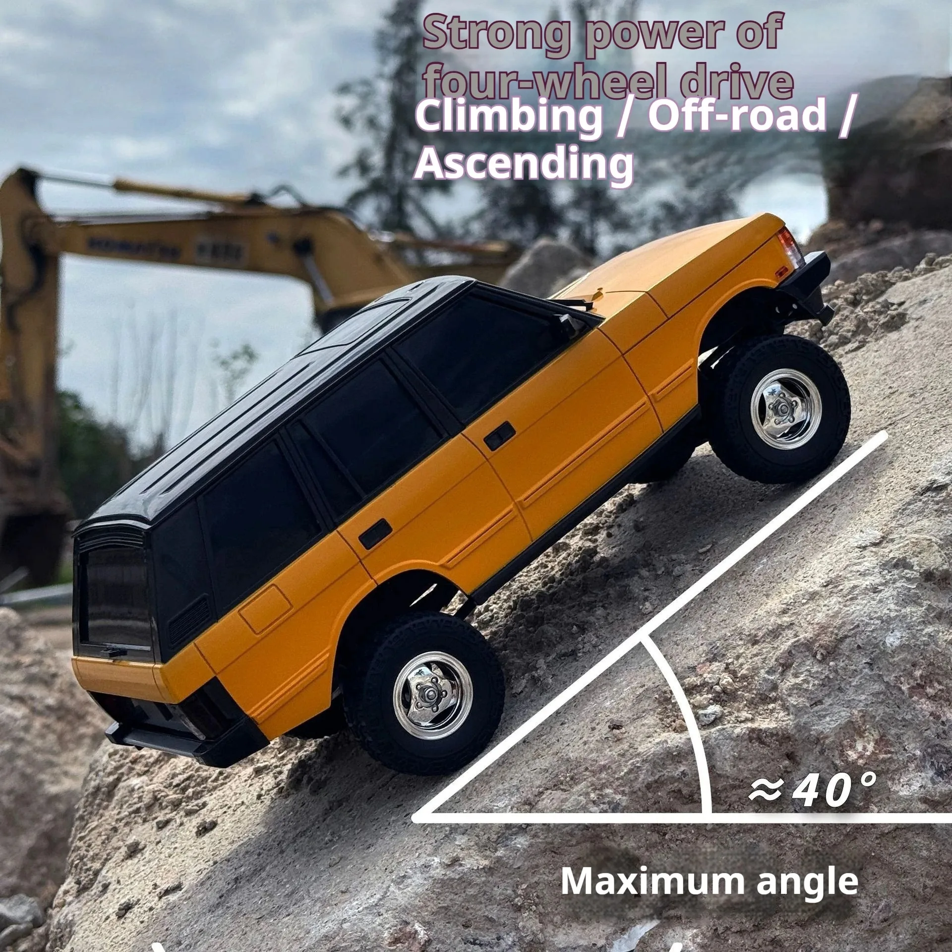 

LDRC 1/18 Scale LD18401 RC Off-Road Climbing Car - Simulation Range Rover Model, 4WD, Kids Toy Car