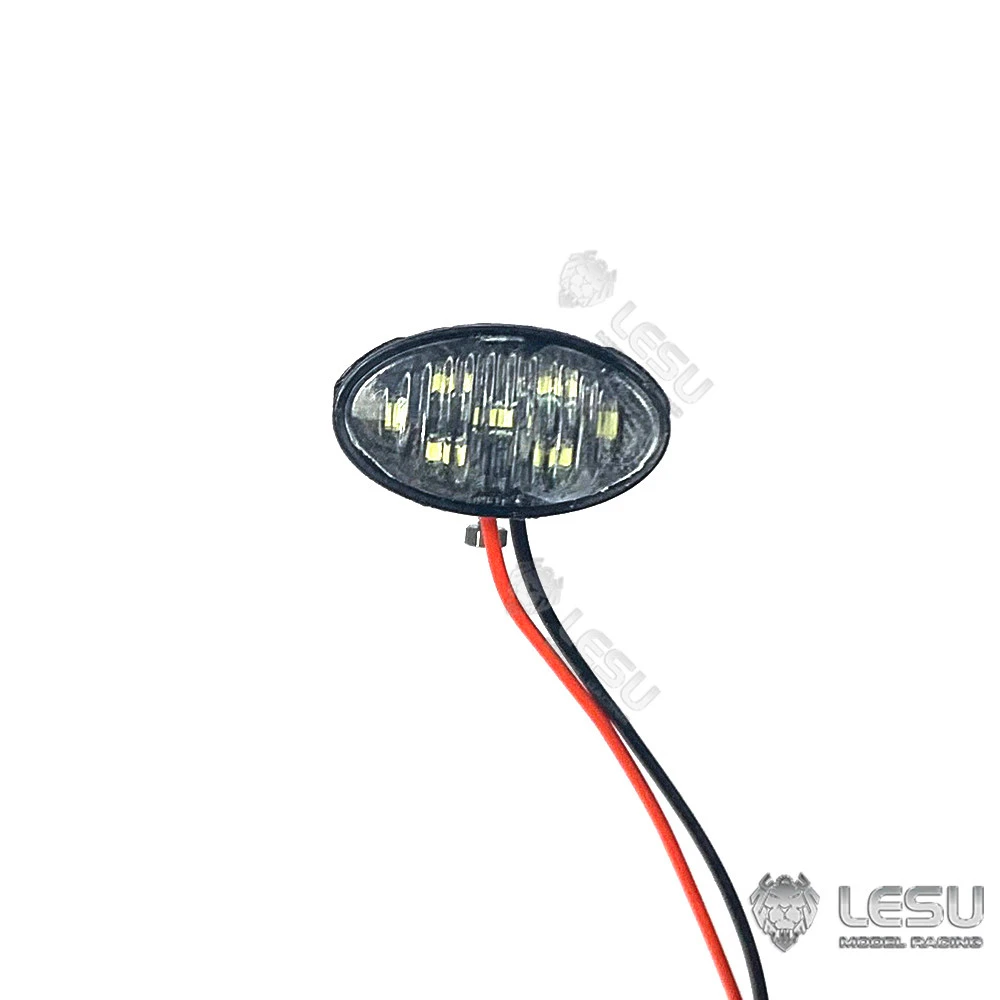 RC 1/14 Engineering Road Roller Lamp for Tamiya Hydraulic Excavator Loader Dump Truck for