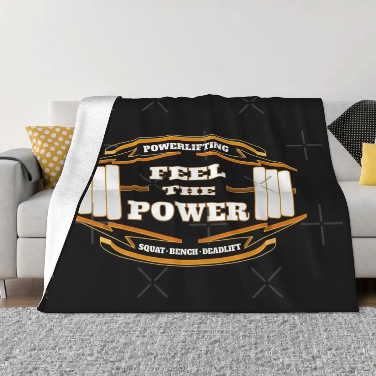 Powerlifting Power Deadlift Plush Bedroom Throw Blanket Home And Decoration Throw Blanket