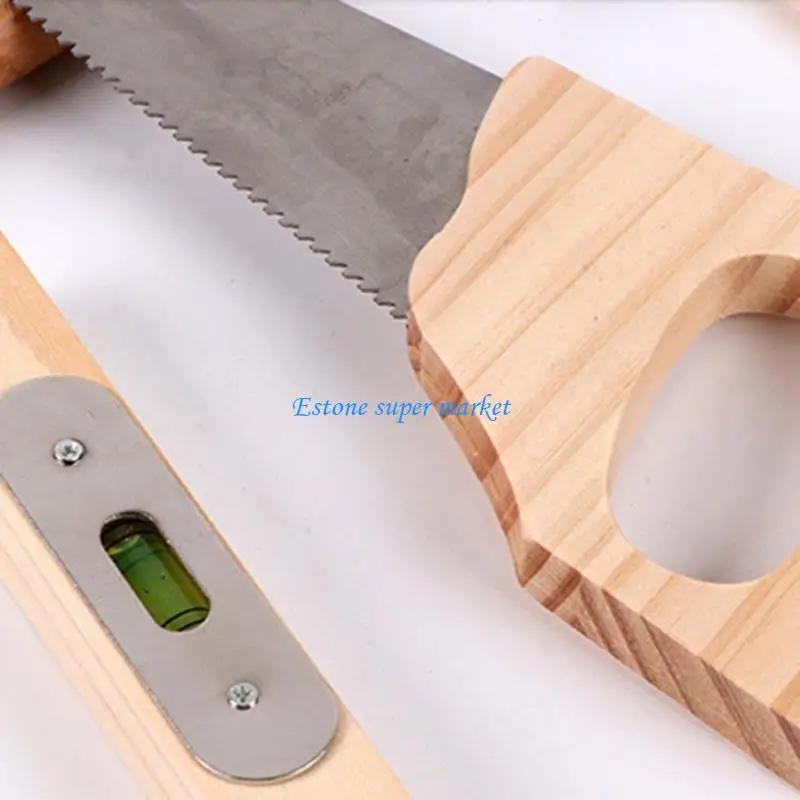 090B Combination Disassembly Toolbox Boys Carpenter Ruler Toy Easy to Manipulate