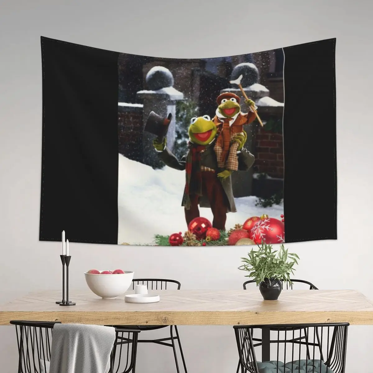 

muppet christmas carol Tapestry Bedroom Deco Decorative Paintings Home Decor Aesthetic Home Decorations Aesthetic Tapestry
