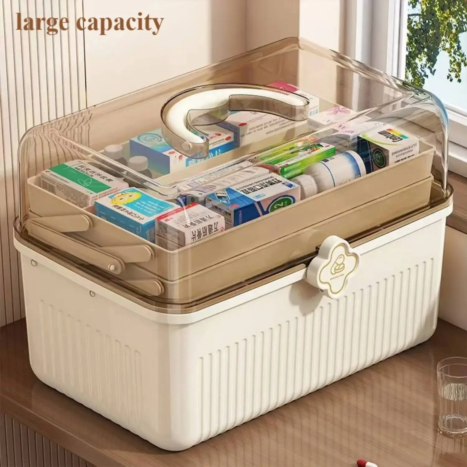 

Multi-Layer Box For Home Use,Large-Capacity Medicine Organizer,Drug Organizer,Medicine Storage Box,First Aid Medicalbox