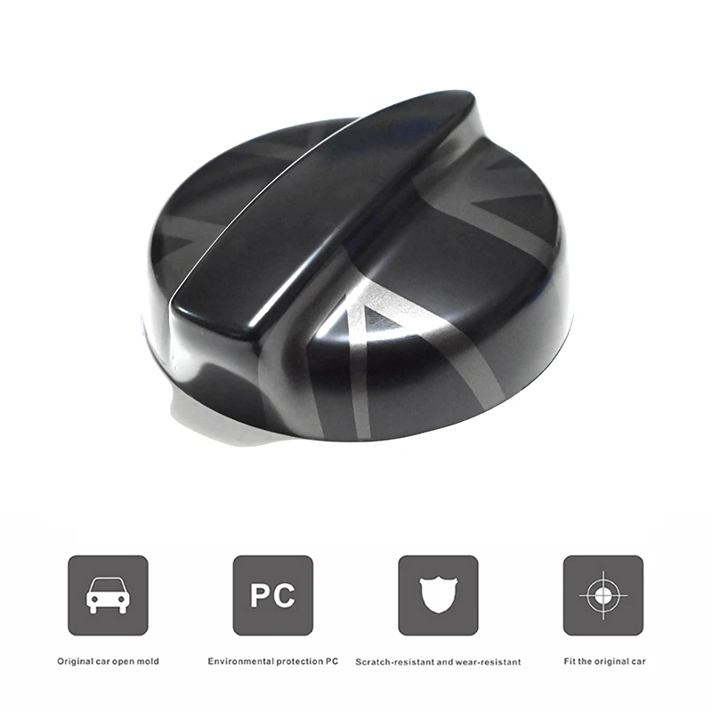 Brand New Plastic The Black Flag Fuel Tank Cover Style For MINI Cooper S JCW R50 R52 R53 (1 Piece) Car-Decoration Accessories
