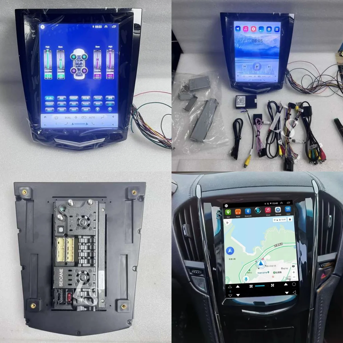 

Screen Android 14.0 Car Radio Multimedia Auto Player For Cadillac SRX ATS CTS Escalade 2013-2018 AutoRadio Unit