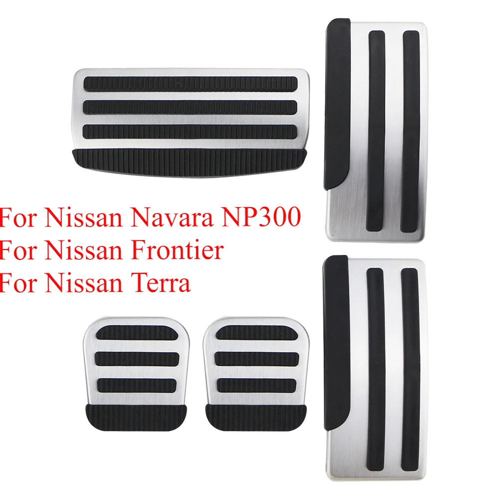 Auto pedale für Nissan Navara Np300 Frontier Terra 1997 ~ 2022 Pedal abdeckung Gas Kraftstoff bremse Restfoot kein Bohr stahl Zubehör