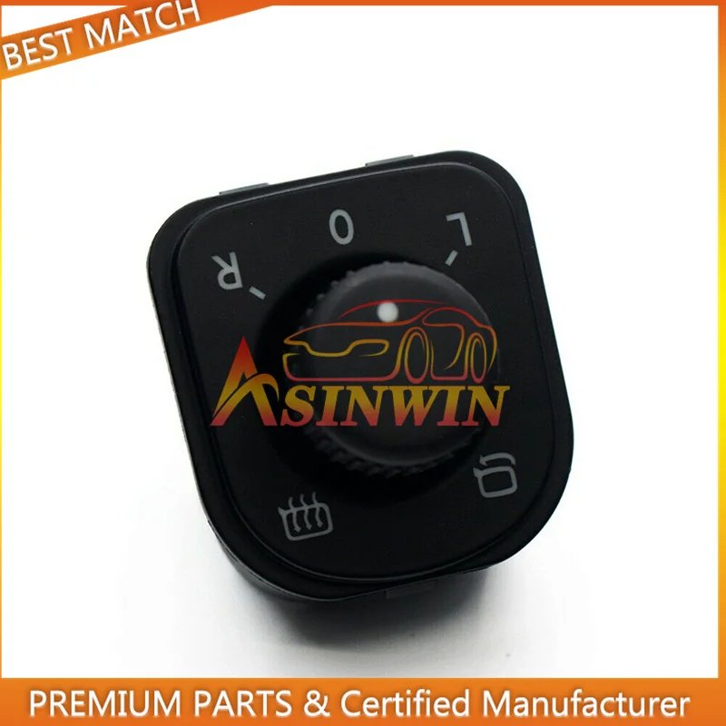 1K0959565J Adjust Knob Mirror Control S-witch For VW Jetta MK 5 Golf GTI MK5 6 Passat B6 Rabbit Tiguan CC