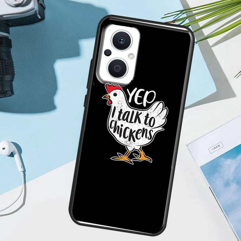 Cartoon Chicken Rooster Case For OPPO Reno 8T 2Z 4 5 Z 6 7 8 Lite 10 Pro OPPO Find X2 X3 X5 X6 Pro Neo Lite Cover